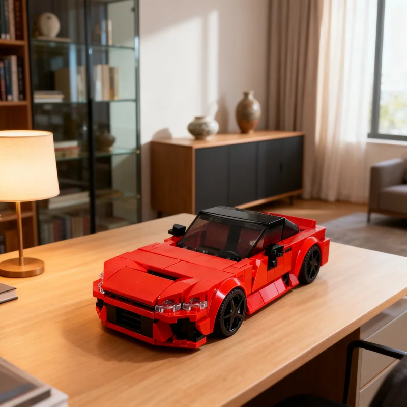 252pcs MOC City Champions Toyotaes GR GT Forza Horizon 6 Model Building Blocks Construction Education 3D Collection Creative