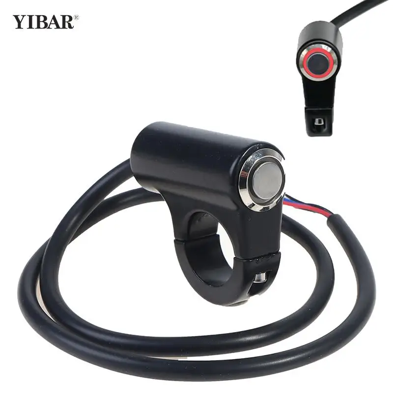 22MM 12V Aluminum Alloy Motorcycle Switch Handlebar Fog Light Motorbike Horn Push Turn Signal Button Waterproof Switches Start