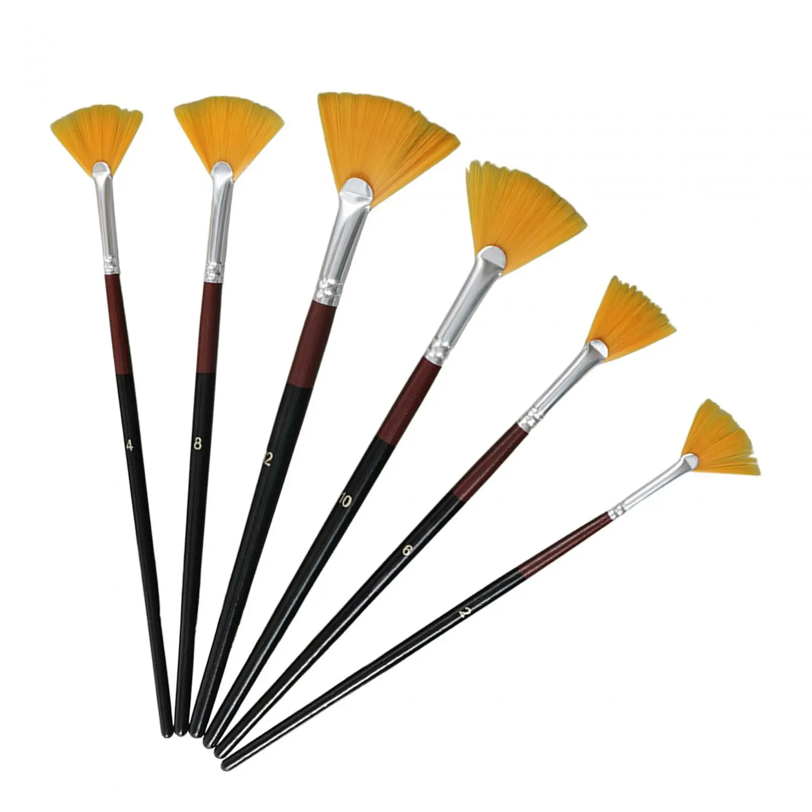 6 Stück Künstler Pinsel Set Pinsel Stift Set für Öl Wasser Anfänger