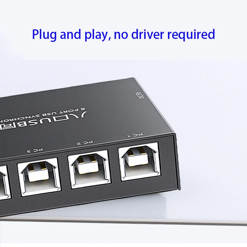 Разветвитель для игрового экрана в реальном времени, 8 портов, USB-синхронизатор, переключатель, USB-адаптер для синхронного контроллера, стандартный разветвитель Интернета, адаптер