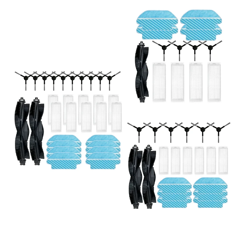 Untuk Proscenic M6 Pro Robot penyedot debu suku cadang pengganti aksesori sikat sisi utama Hepa Filter kain pel