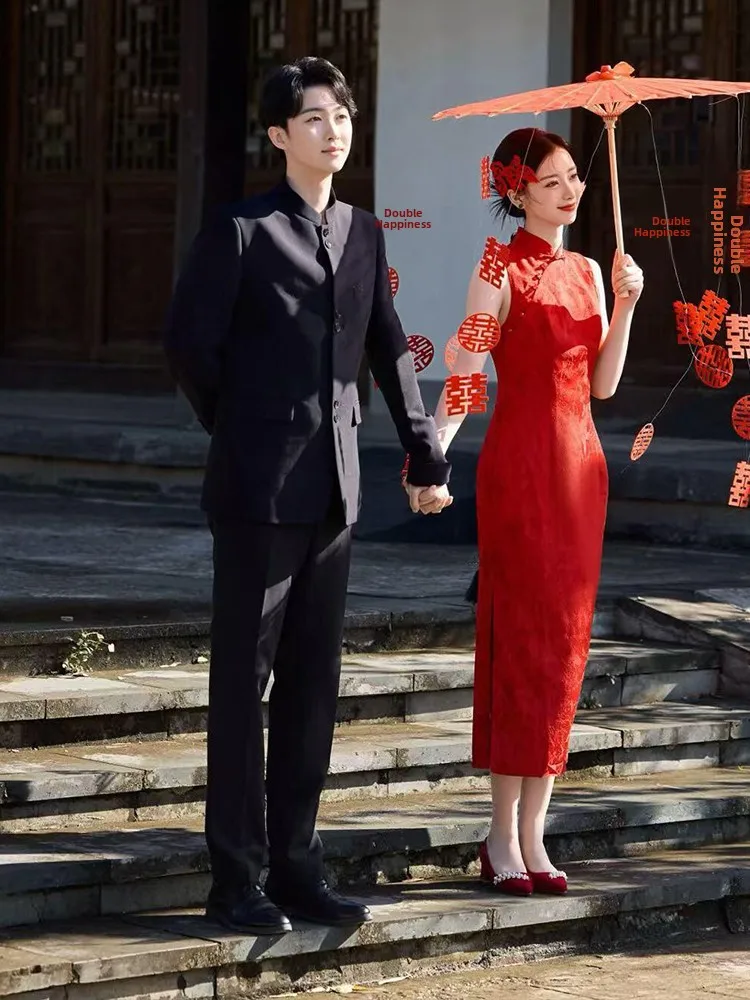 

Red Wedding Dr ort Size Vintage Sle mid Waist Zipper Bal Bodycon Dr for Engagement Par Wedding