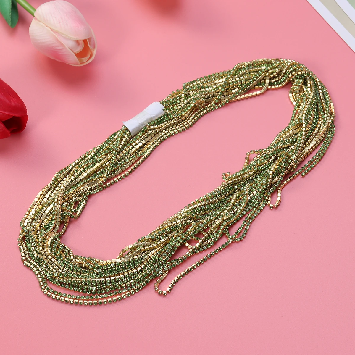 

10M Rhinestone Trim Crystal Craft Sewing DIY Accessories Sparkly Glass Jewelry Crystal Rhinestone Chain Wedding Garments