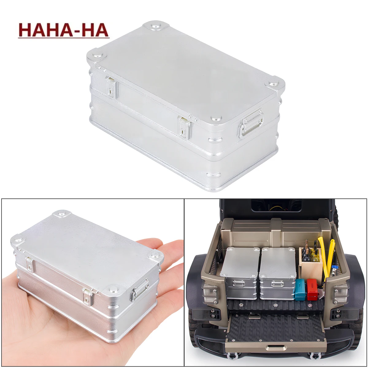 

RC Car Decoration Simulated Luggage Rack Box for 1/10 RC Crawler Car Traxxas TRX4 AXIAL SCX10 RC4WD Accessories