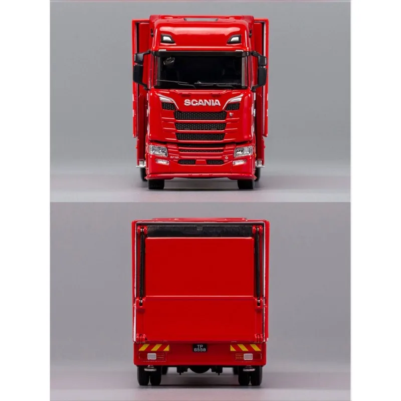GCD Water Delivery Stickers 1:64 Scania S730 Double Decker Transporter Tractor Heavy Truck, Alloy Car Model