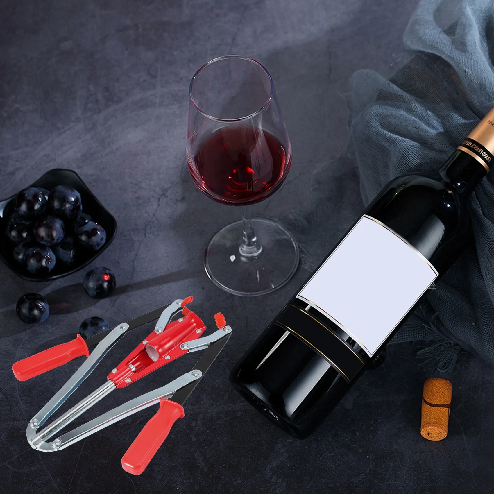 Double Lever Hand Corker Wine Bottle Corker With 2 Handled Corking For Homebrew Wine Making