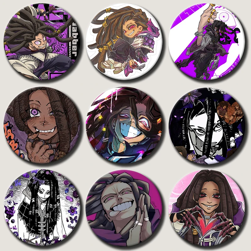 

New Anime Character Jabber Pins Tinplate Badge Jabber Cartoon Brooches for Backpack Hat Clothes Decoration Fans Collection Gifts