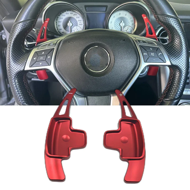 

For Mercedes Benz GLK GLA CLS CLA ML SLK ML A B C E-Class 2010 2012 2013 2014 2015 Paddle Shift Extension Pick Alloy Trim
