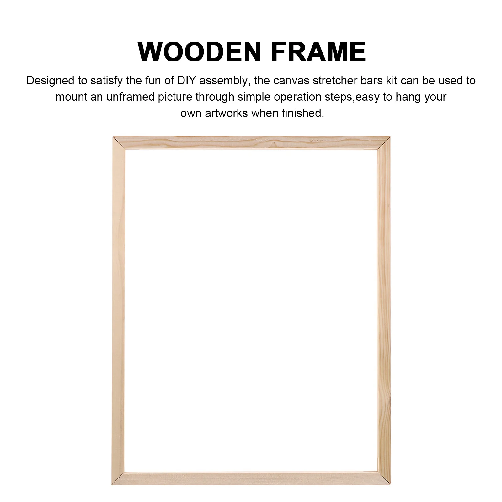 8 pezzi di strisce per cornici interne in legno massello 40 cm 50 cm barre per barelle su tela fai da te per la decorazione domestica pittura a olio cornici in legno