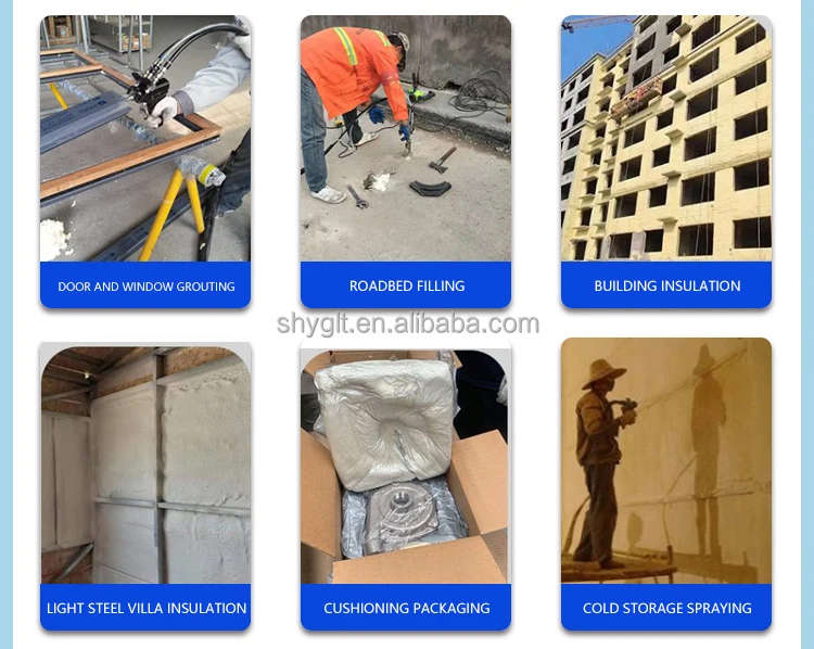Polyurea Sprayer Polyurethane Foam Insulation Machine Foam Spray Gun Roof Wall Garage Home Thermal Insulation Coating Machine