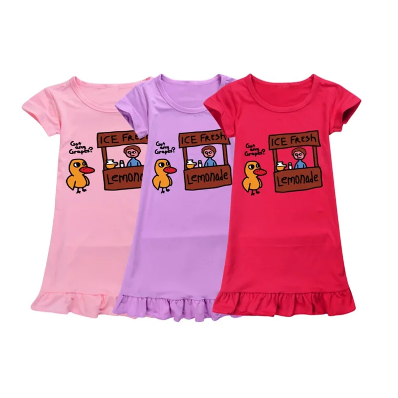AIAI 2025Got any uva Ragazze vestono Pigiami dei cartoni animati Abbigliamento per la casa per bambini Abbigliamento Abbigliamento per bambini Abiti estivi Compleanno per bambini