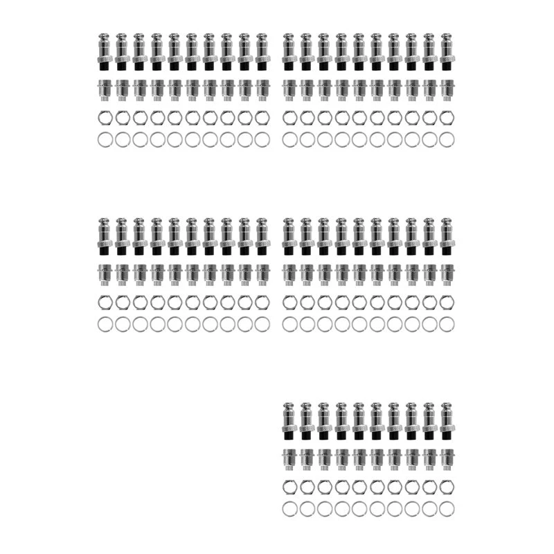 Exquisite-50Set M12 7 Pin 12Mm Aviation Connector Male + Female Circular Air Socket Plug Electrical Wire Panel Connector