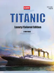 Academy model assembly kit 14215 Titanic, luxury cruise ship Pre coloring 1/400