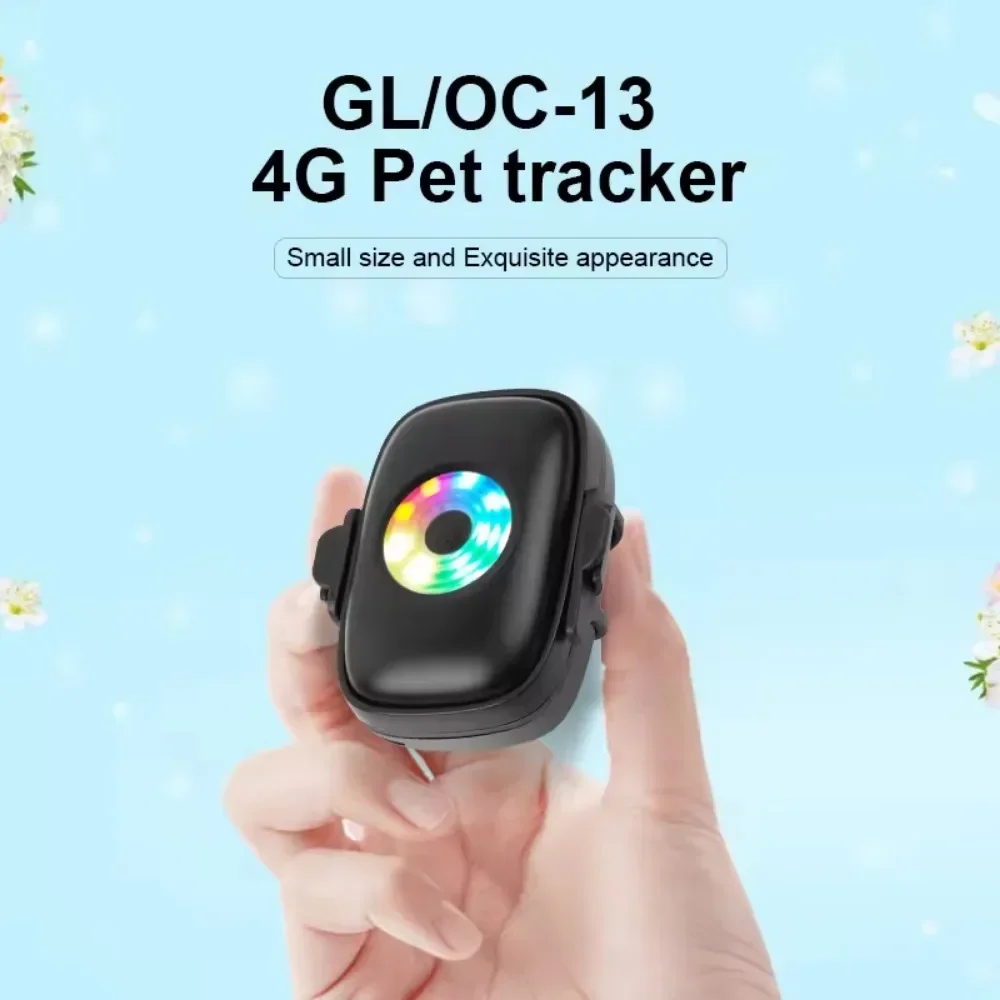 Waterproof 4g Tracker Gps for Cats Pet Gps Mini Locator Collar for Dogs App Free Pet Real-Time Locator Anti-lost Dog Accessories