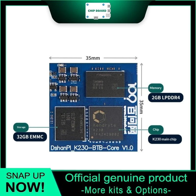WeiDongShan K230 CanMV 6TOPS KPU Vision AI Development Board K210 Upgrade Module