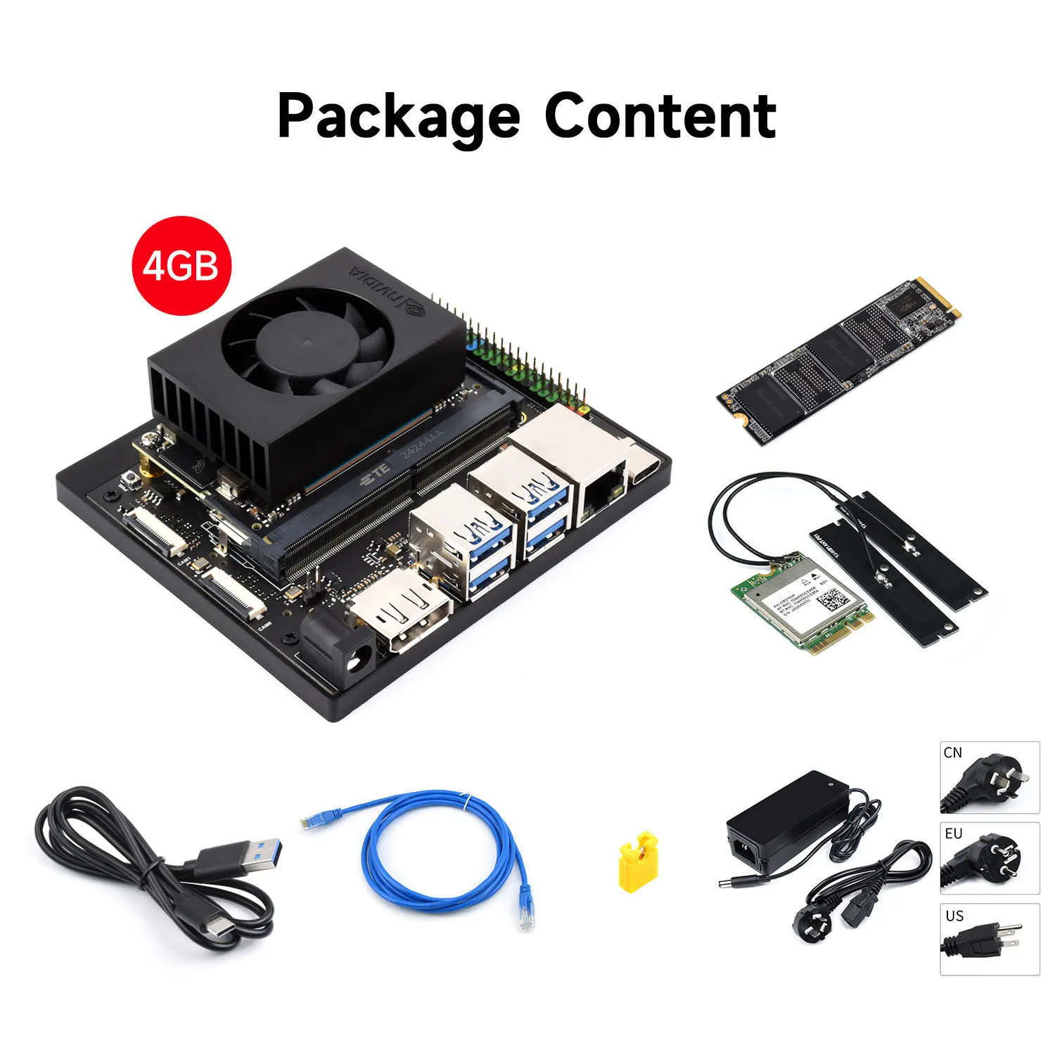 Jetson Orin Nano AI Development Kit For Embedded And Edge Systems, Options for 4GB/8GB Memory Jetson Orin Nano Module,High-speed