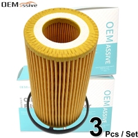 Set Of 3, 06D115562 Oil Filter For Audi A6 (C6) TT (8J9) SEAT Altea (5P8) Skoda Octavia (1Z3) VW Eos (1F8) Touran (1T2) Beetle