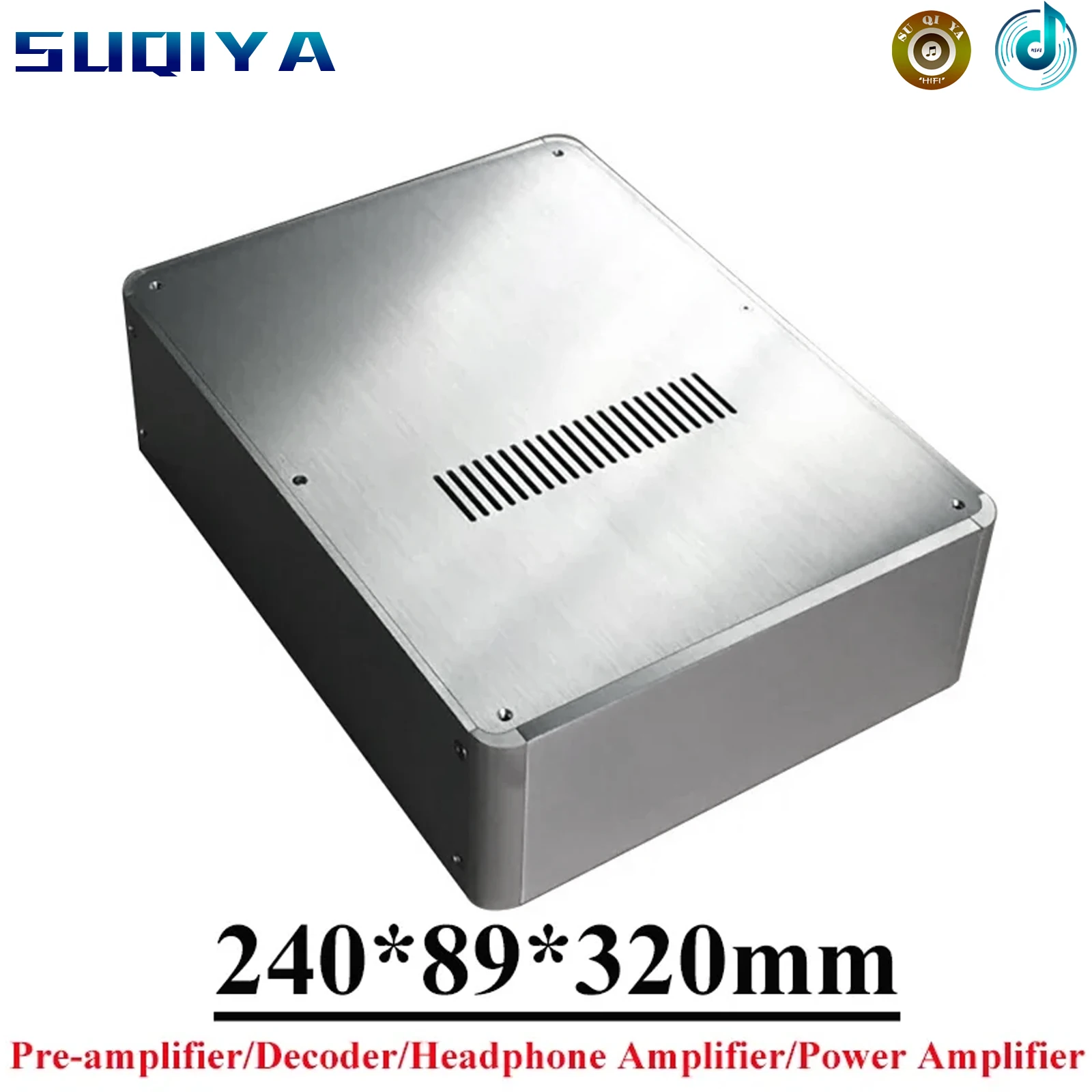 

240*89*320mm All-aluminum Headphone Amplifier Chassis Power Amplifier Case Preamplifier DAC Decoder Enclosure Diy Audio Shell