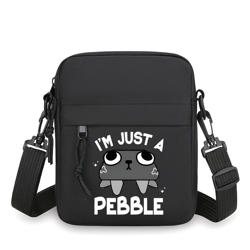

"I'm Just A Pebble" Phone Shoulder Bags Funny Graphic Teen Mobile Phone Bag for Women Men Casual Small Crossbody Bag Gifts