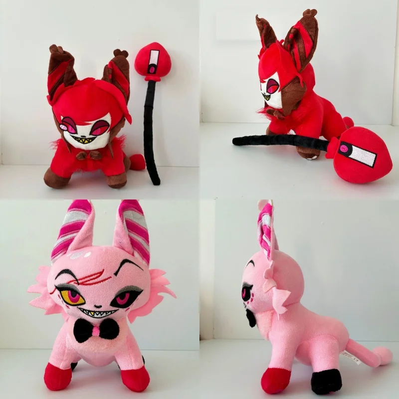 

New Hazbin Hotel Alastor Evil Boss Loona Angel Plush-Like Texture Dolls Cartoon Stuffed Toys Collectible Pillow Ornament Gift