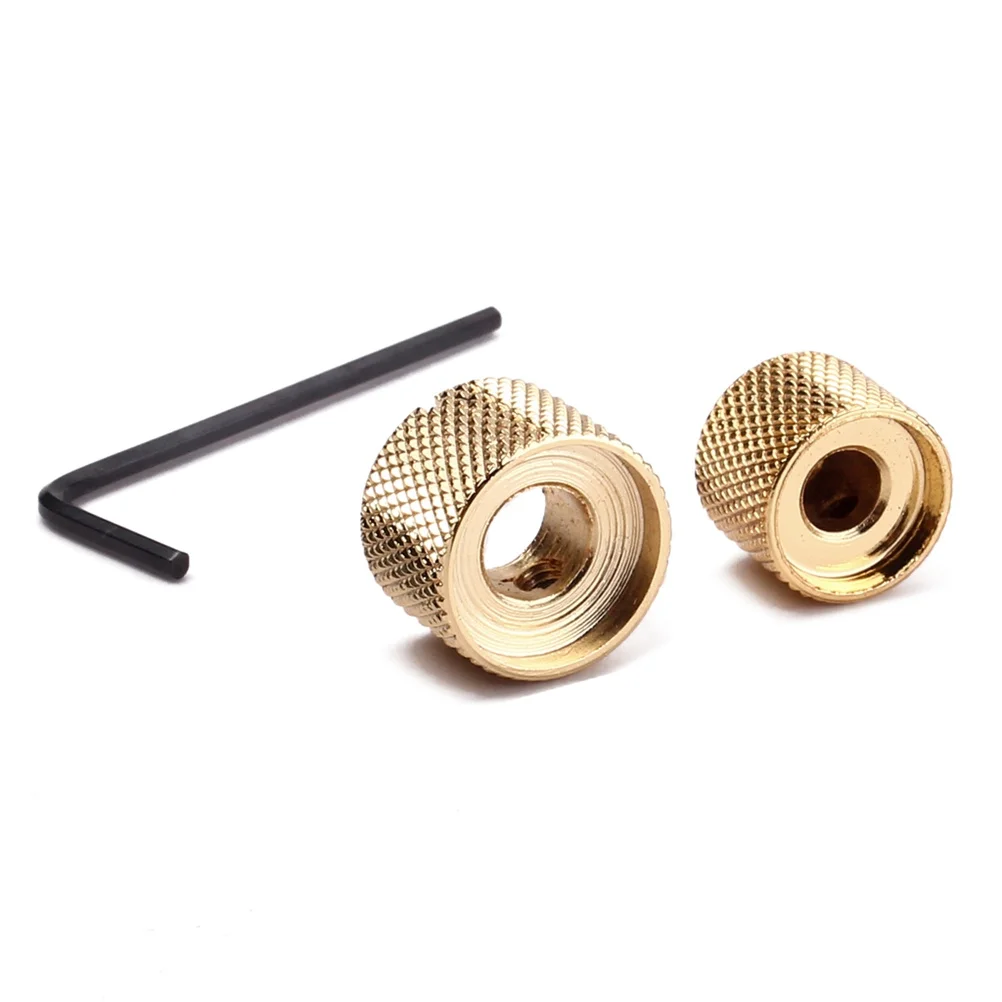 

2 in 1 Dual Concentric Volume Tone Blend Control Knobs Compatible for Electric Guitar Bass Metal Gold Guitar Knobs