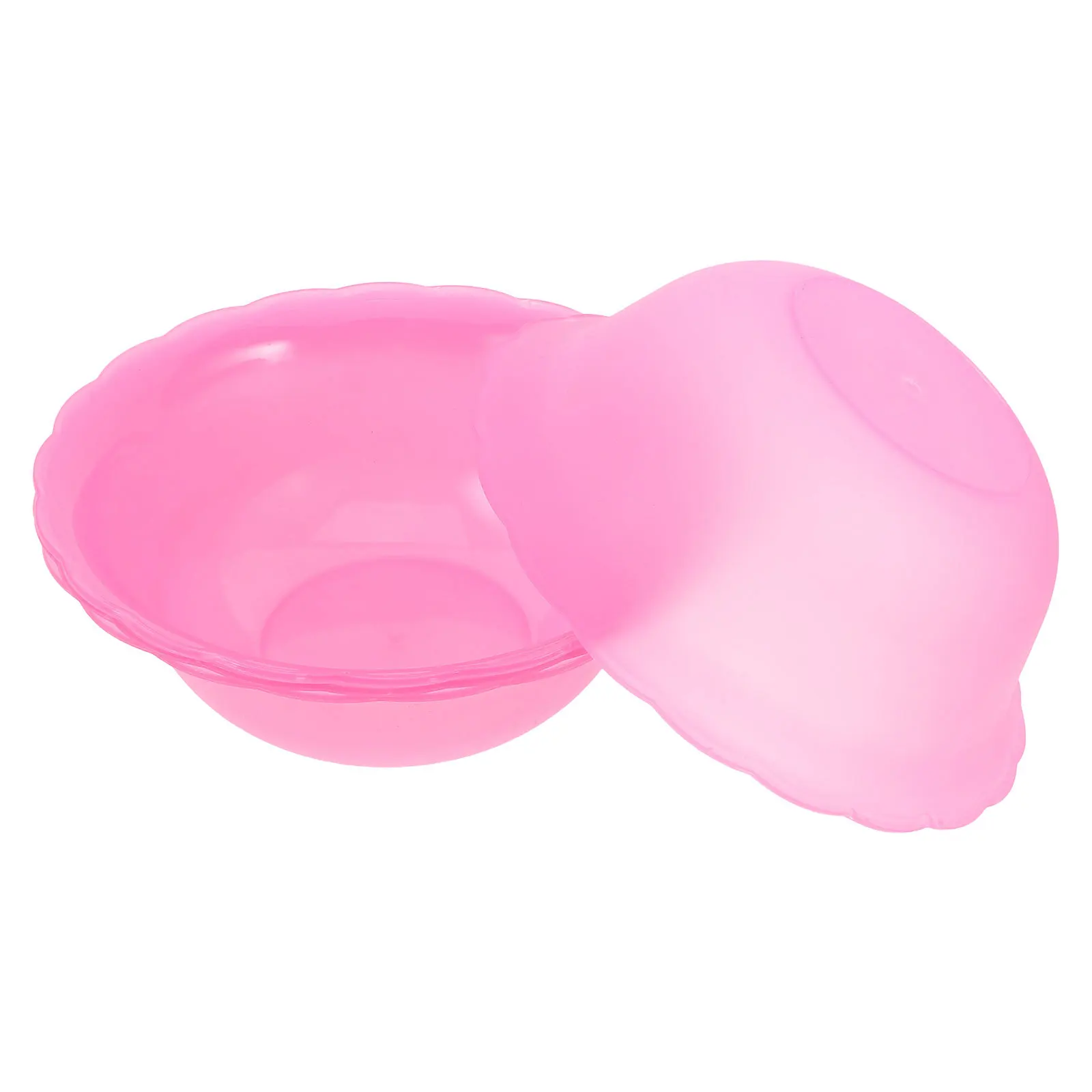 

4pcs Face Washing Basin Plastic Wash Bowl Thickened Durable Design For Home Bathroom Salon Foot Soaking Tub Skincare