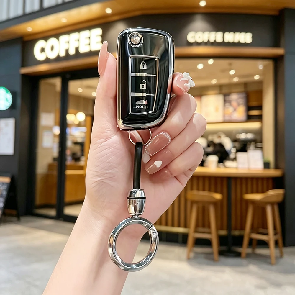 

2 3 Buttons TPU Remote Car Key Shell for Nissan Qashqai Sunny NV200 J11 Pulsar C13 Juke X-Trail T32 Micra Auto Flip Key Fob