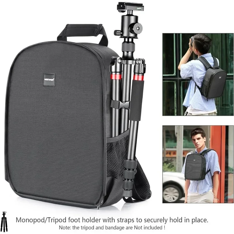 Camera Backpack Bag for photographers with Waterproof Shockproof Partition Small Camera Insert Case for DSLR Camera - view 5