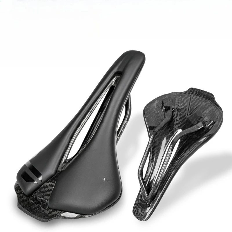 

Carbon fiber bicycle seat cushion comfortable cushioning 118g ultra-light ventilation, cycling decompression