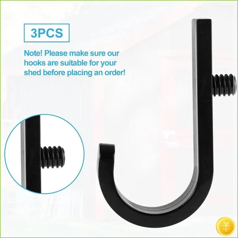 3Pcs Tool Hooks For Shed For Suncast,Plastic Tool Hangers Practical Accessories Parts Compatible With For Suncast Shed