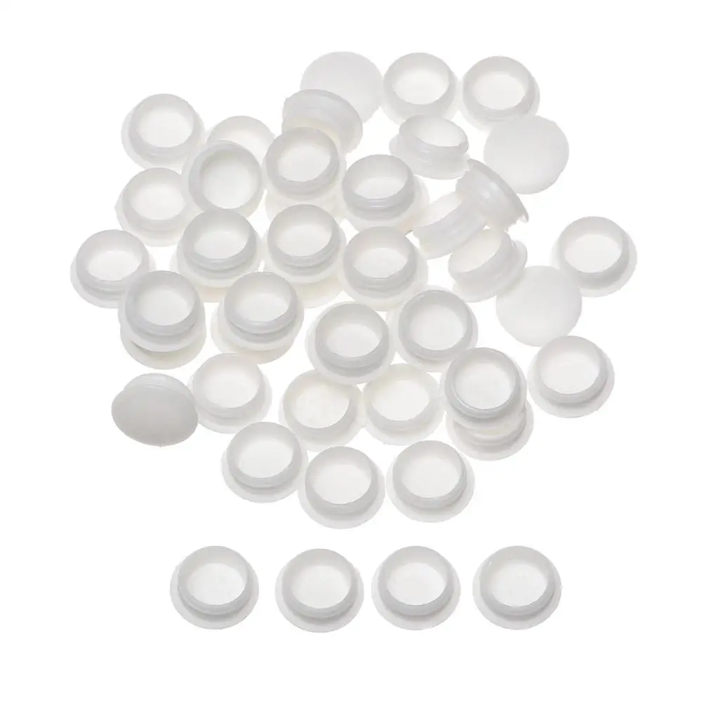 50Pcs Grommet Hardware Hole Ornament Drill Hole Plug Screw Decor Furniture Hole Covers Protective Cap Dust Plug Stopper