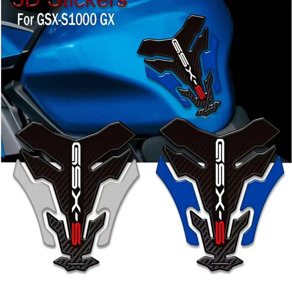 For Suzuki GSX-S1000 GX GSXS 1000GX Motorcycle tank pad Grips decals Fuel Tankpad stickers Protection 2023 2024-