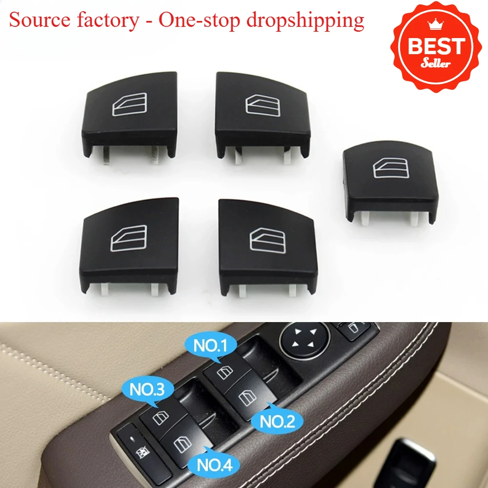 

Window Switch Button Cover for Mercedes GLE GLS ML GL CLS G Class W166 W292 W218 W463, Cap Trim
