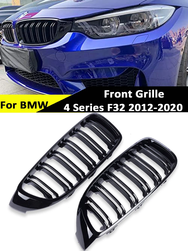 

Front Bumper Kidney Gloss Black Carbon Racing Grill for BMW 4 Series F32 F33 F36 2013-2020 Refiting Grille M Color Accessories