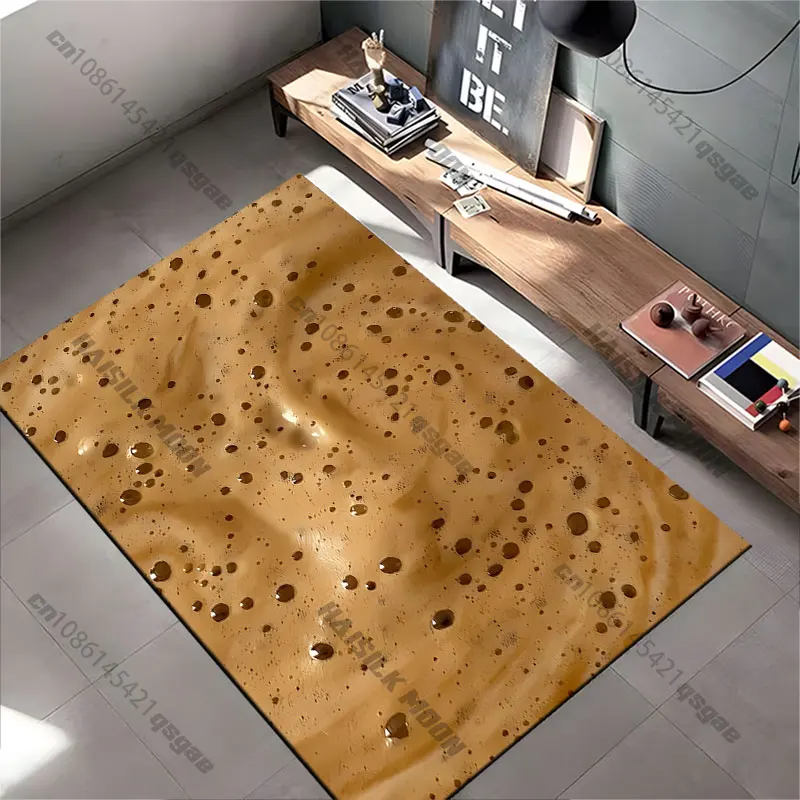 Bubbly creamy textured surface carpet Yoga living room room decor children's crawling mat doormat area rug games mat