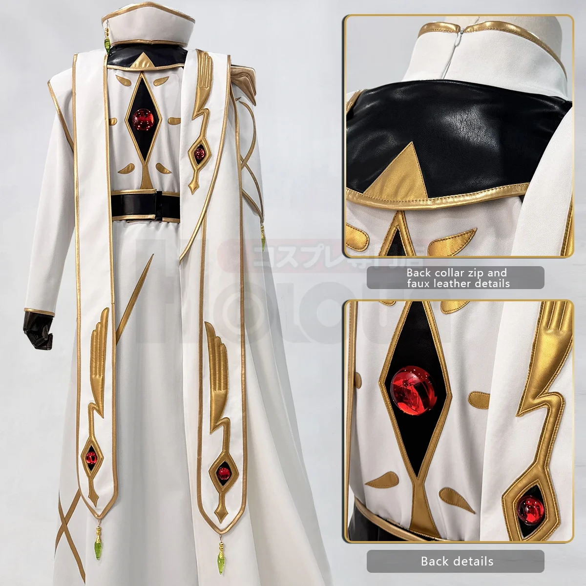 أزياء تنكرية لرمز Geass Lelouch of the Rebellion أنيمي Lelouch Lamperouge أزياء تنكرية زي الإمبراطور للجنسين هدية اتفاقية كوس
