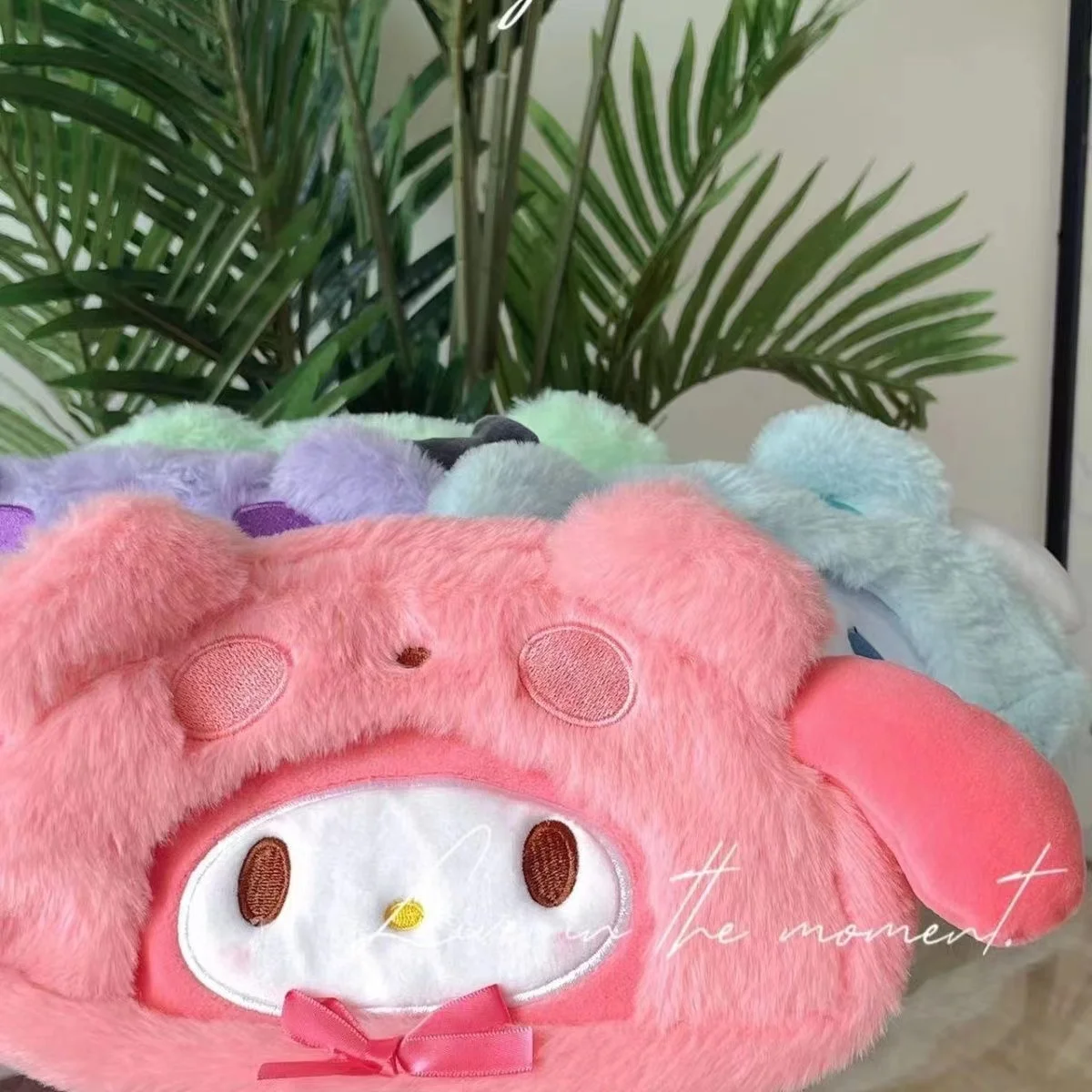 Pochacco Kuromi Stationery Box Large Capacity Pencil Bag Cute Plush Makeup Bag Portable Wallet Melody Anime Peripherals Gifts