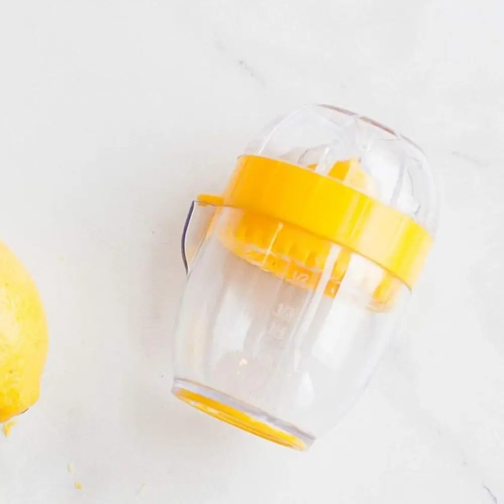 كوب عصير بلاستيكي للأطفال ، صانعة عصير ، معصرة برتقالية يدوية صفراء ، عصارة ليمون صغيرة ، من من من الخارج ، من من من الخارج #3