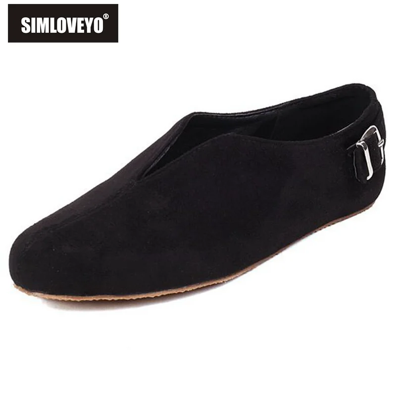 SIMLOVEYO 2022 Women Flats Round Toe Satin Slip-on Loafers Comfy Soft Plus Size 34-47 Black Apricot Mature Spring S3364