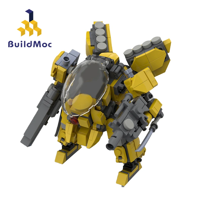 Buildmoc kreatywny Robot wojskowy Mech AF-05 Mecha roboty Model z kreskówki klocki dla dzieci chłopcy prezenty