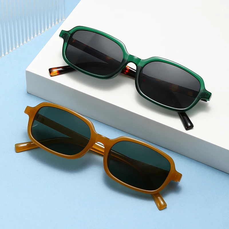 Schutzbrille 2 Stück Fashion Square Nieten Sonnenbrille für Frauen Y2K Luxus Leopard Spiegel Sonnenbrille Retro Weibliche Brillen