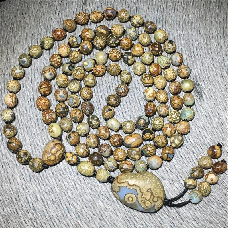 Boutique Natural Mongolian Alxa Zhuozishan Agate Eye Stone Original Stone Jewelry Bracelet Necklace for Women  Cute  Ornaments