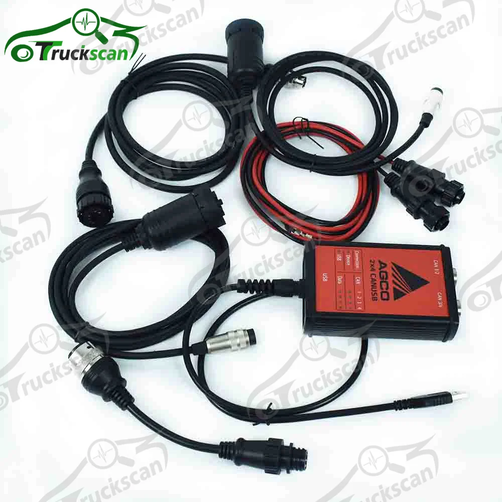 جرار زراعي أداة تشخيص أجكو ، كمبيوتر محمول CF19 ، واجهة ماسي فيرغسون فيرت ، مجموعة CANUSB EDT