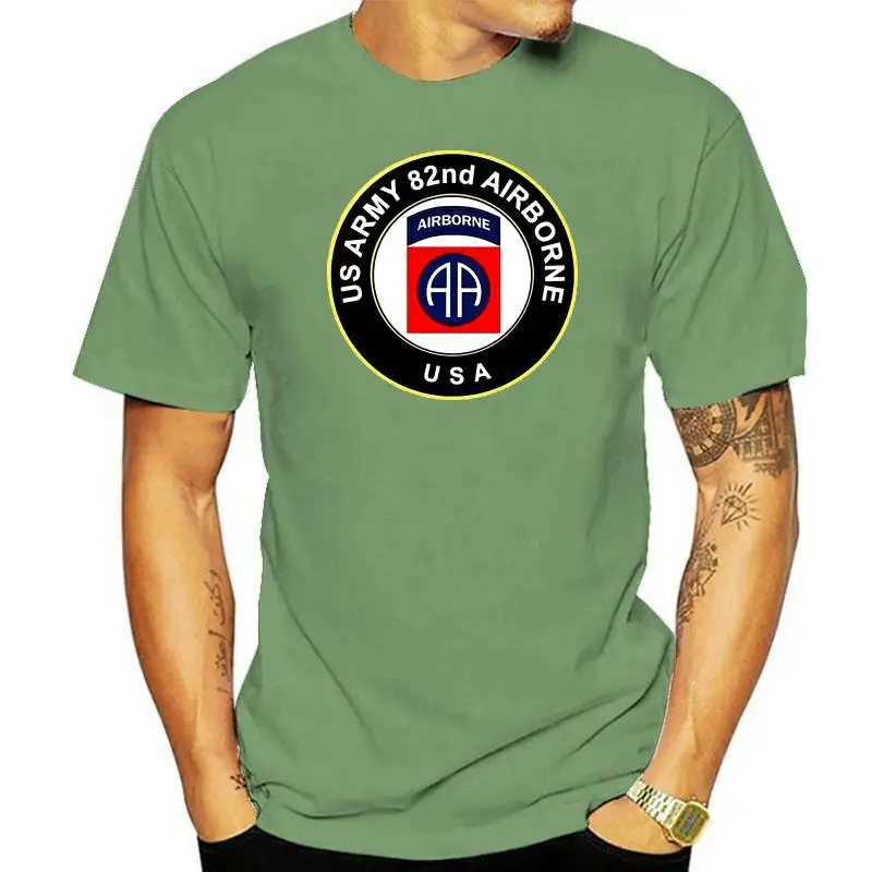 2022 Men Cool Tee Shirt tT-shirt 82 eme airborne US ARMY recto verso TAILLE S M L XL XXL ww2 Summer T-shirt