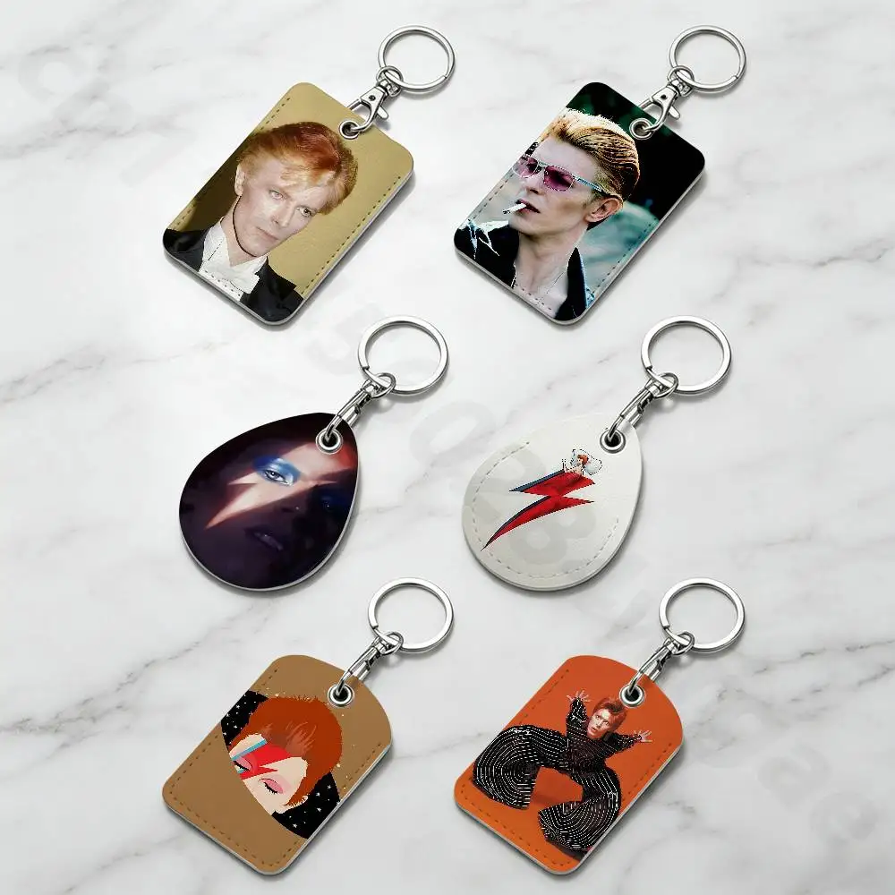 D-David Cool B-bowie Keychain Card Holder, Badge Credit Card Holder, Student ID Card Holder