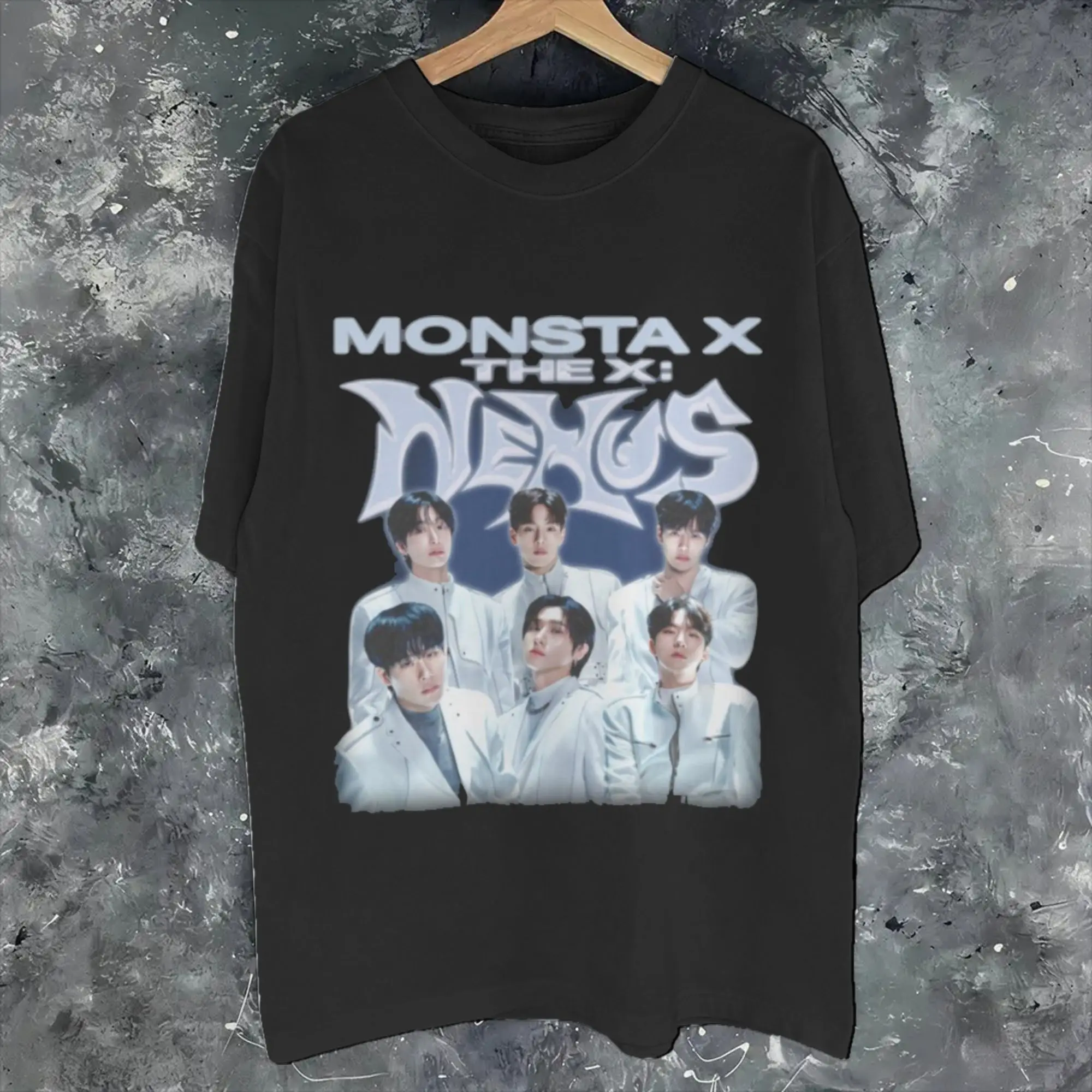 Monsta X the X Nexus North America World Tour Merch Men Women T Shirts 100% Cotton Tee Graphic  Tops T-shirt