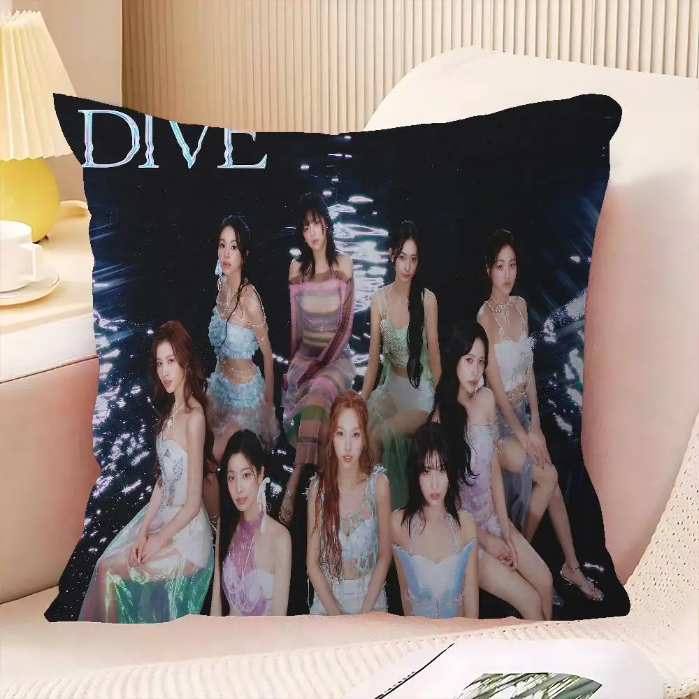 kpop T-Twices Office Cushion Pillowcase Car Cushion Cover45X45CM Lumbar Pillowcase Sofa Pillowcover - view 2
