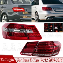 For Mercedes Benz E Class W212 2009-2016 Sedan LED Tail Light Assembly Rear Brake Turn Signal Light Warning Lamp Accessories