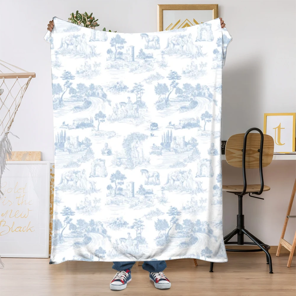 

Customized Floral Stitch Home Blanket Personalized Photo Flannel Blanket Customized Text Picture for Pets Friends and Family
