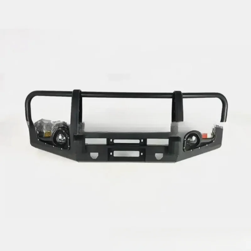 High Quality Pickup Front Bull Bar Bumper With Daytime Running Light Off Road Crash Modification Parts Fit LC79 F